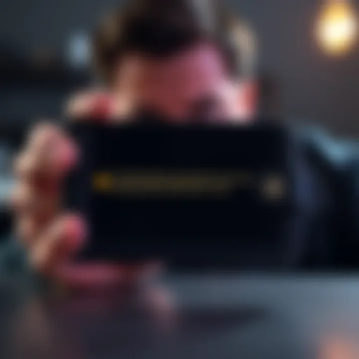 A Trezor wallet displaying an error message about an empty passphrase wallet, with a concerned person in the background.