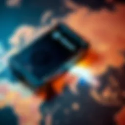 A close-up view of a Trezor wallet alongside a map highlighting its manufacturing country.