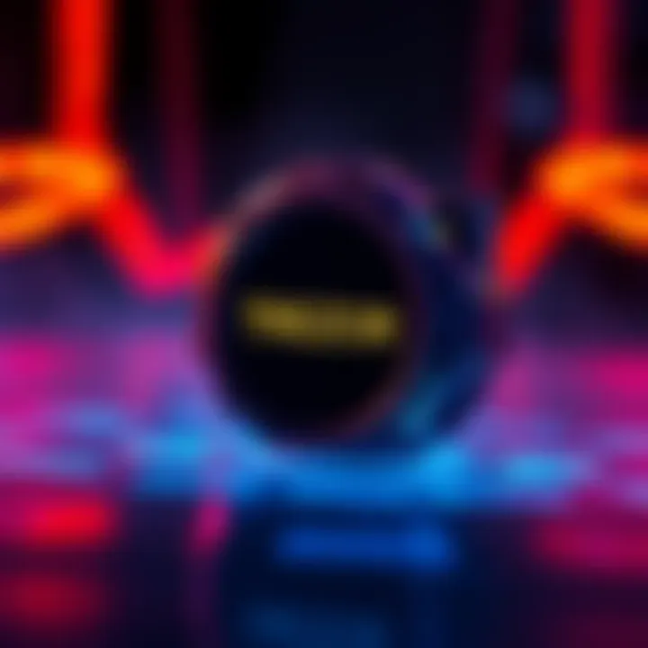 A close-up of a Trezor wallet on a polished desk, surrounded by digital security icons A Trezor wallet with digital security symbols in the background depicting crypto anxiety