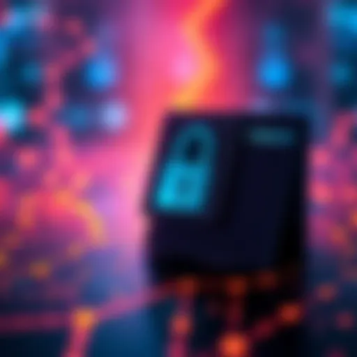 Trezor wallet displayed with a digital lock symbol to represent security after a breach
