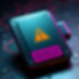Trezor Wallet Security Concerns Trezor hardware wallet with a warning symbol highlighting security issues and a note about 24-word backup options