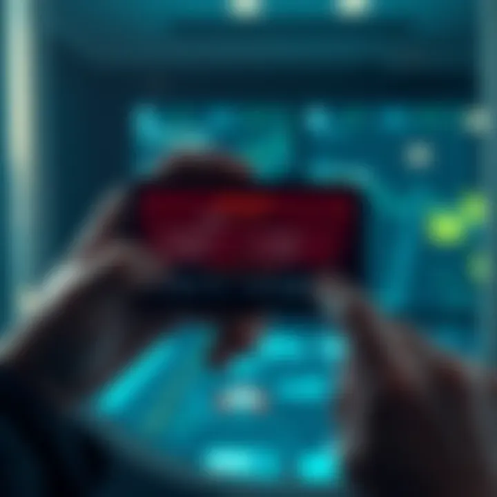 A person holding a Trezor wallet with a digital screen showing passphrase options, emphasizing security and functionality.