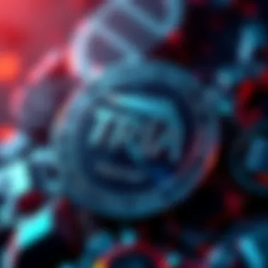 A graphic showing a digital coin for Tria (TRIA) with date and trading details for BitMart.