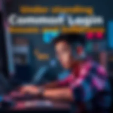 A person looking frustrated at their computer while trying to log in to a website