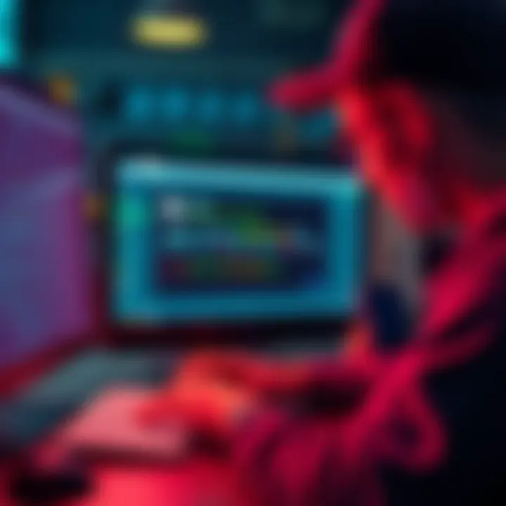 A person troubleshooting a computer showing an error message related to crypto transactions.