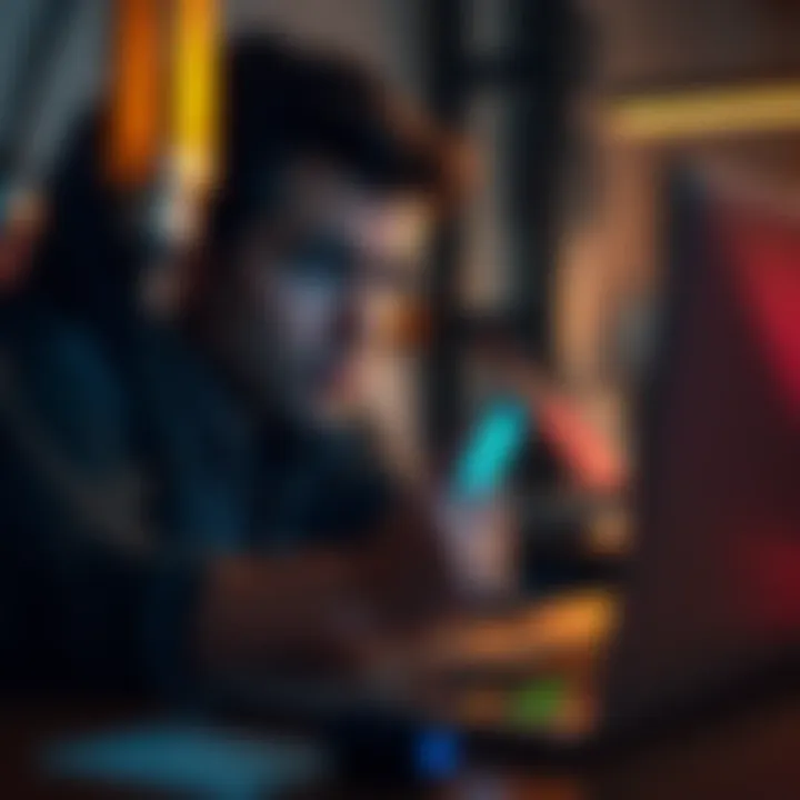 A person connecting a Ledger device to a laptop, looking concerned about power issues.