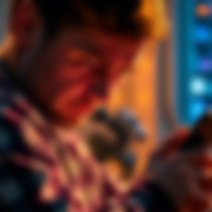 Person looking at Ledger Nano X device with a puzzled expression, seeking solutions to issues.