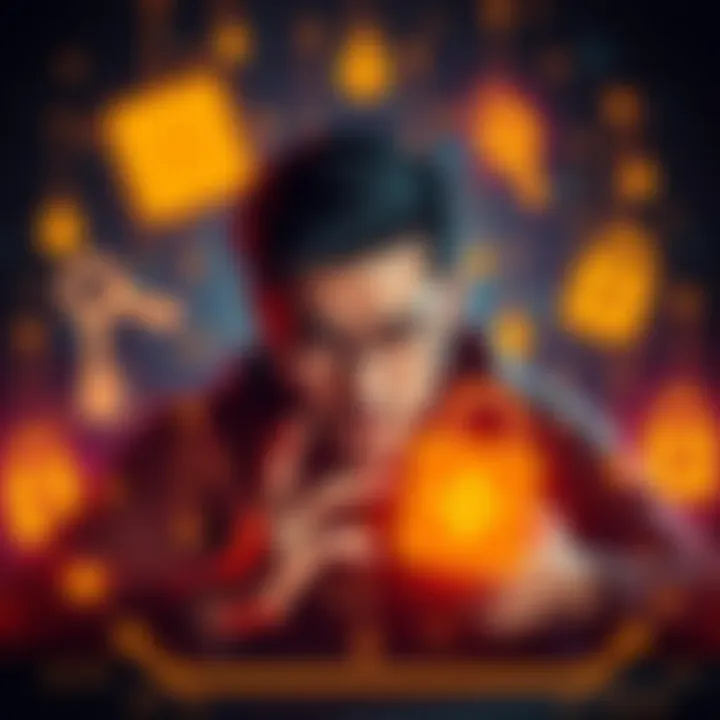 A user frustrated with login issues on Binance, surrounded by digital security symbols and keys, representing account access challenges.