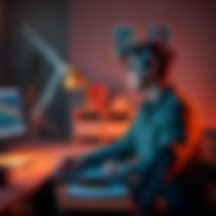 A person sitting at a desk looking concerned while using a laptop, seeking help with their Coinbase account issues