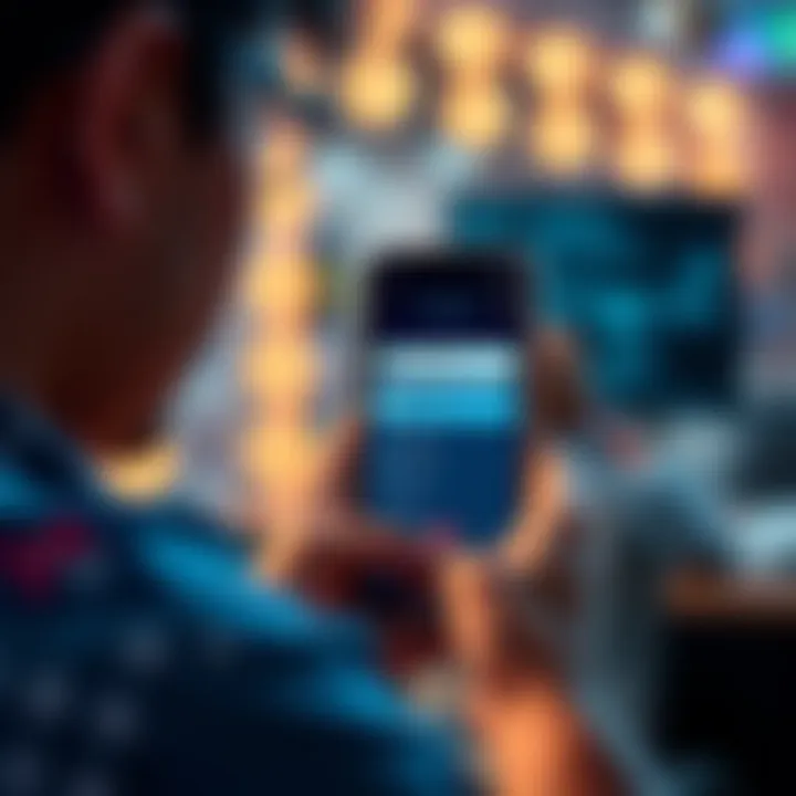 A person using a smartphone, frustrated with a 'Failed to add' error on Pi Network, with contact list displayed in the app