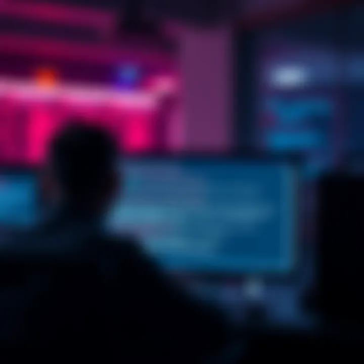 Person looking at a computer screen with an error message related to pool functionality after eth2 resync