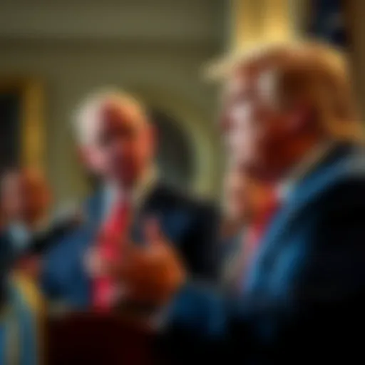 Trump speaking to Congress about the Clarity Act President Trump addressing Congress, urging support for the Clarity Act on cryptocurrency regulations, with Senator Lindsey Graham visible in the background