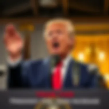 Trump Criticizes Federal Reserve President Trump speaking passionately about interest rates at a press conference, emphasizing his stance on economic growth.