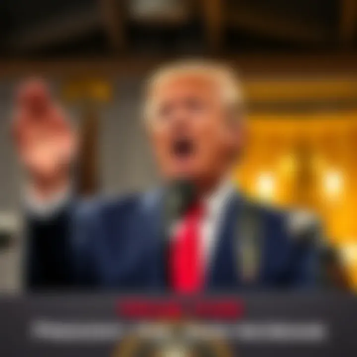 Trump Criticizes Federal Reserve President Trump speaking passionately about interest rates at a press conference, emphasizing his stance on economic growth.