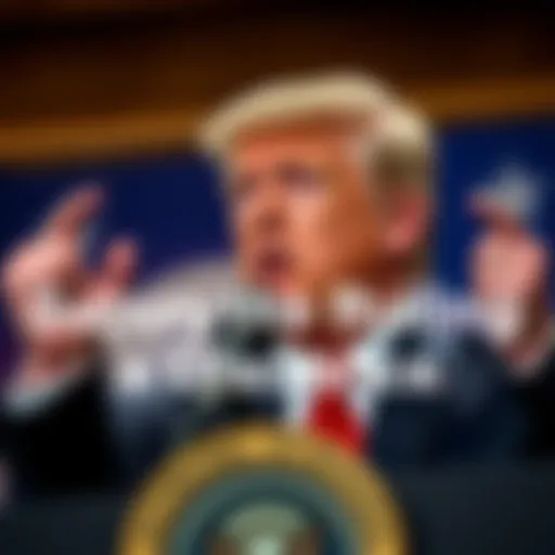 President Trump expressing frustration over the Supreme Court's tariff ruling at a press conference