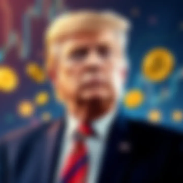 Former President Donald Trump promoting Bitcoin on his Truth Social platform while attracting criticism for potential market manipulation.