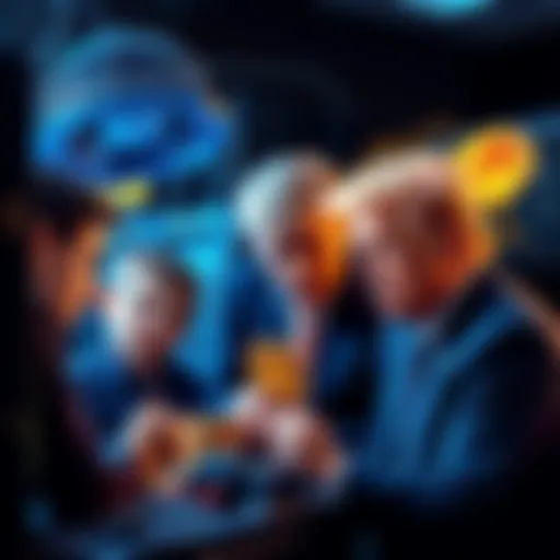 Former President Trump discussing Bitcoin with his sons, symbolizing his connection to the cryptocurrency market