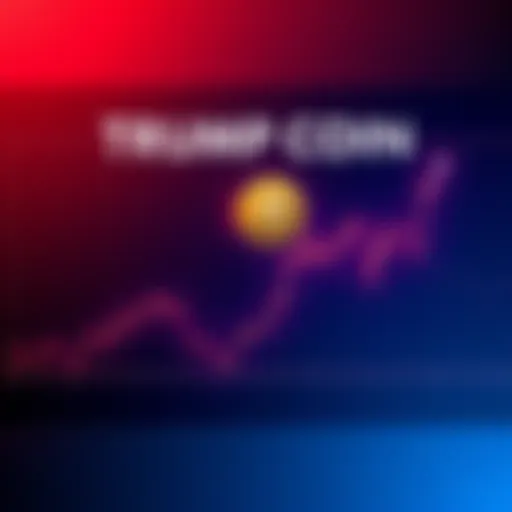 Graph showing fluctuating price lines for Trump Coin with a focus on the potential recovery after a price drop.