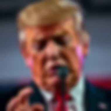 Trump expressing frustration Donald Trump showing frustration during a speech about his MAGA supporters