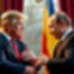 President Trump and President Putin engaging in talks about peace negotiations regarding Ukraine.