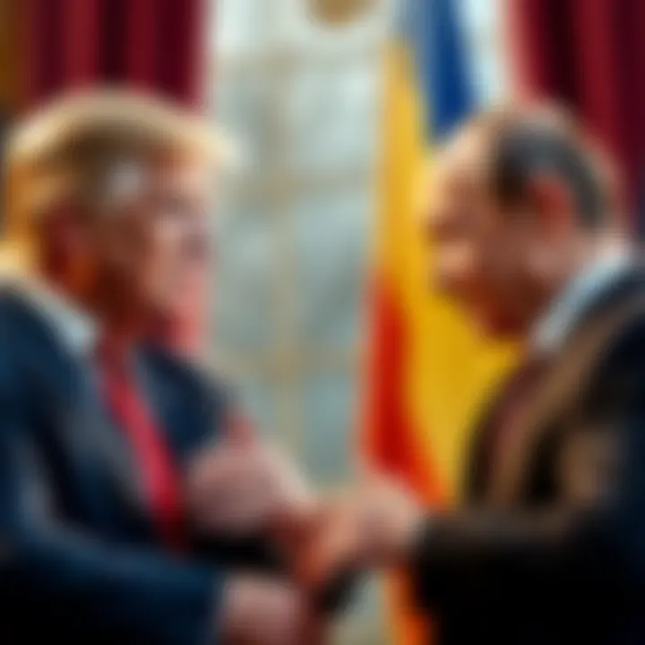 President Trump and President Putin engaging in talks about peace negotiations regarding Ukraine.