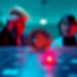 Trump-linked USD1 stablecoin graphic A visual representation of the Trump-associated USD1 stablecoin facing a brief devaluation, with a declining chart and concerned investors in the background.