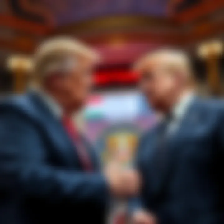 President Trump talks with Kevin Walsh about cryptocurrency regulation in a press conference setting.