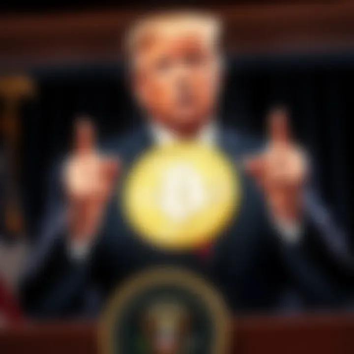 President Trump promoting the WLFI cryptocurrency, featuring the controversial name 'Shit Piss Skin Can' coin