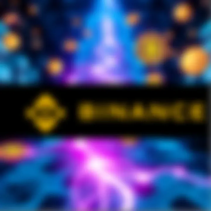 Graphic showing a financial connection between Trump's World Liberty Financial and Binance, depicting money flow and crypto symbols