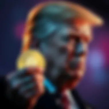 Donald Trump with the World Liberty Trust logo and a stablecoin symbol, highlighting the approval from the O.C.C.
