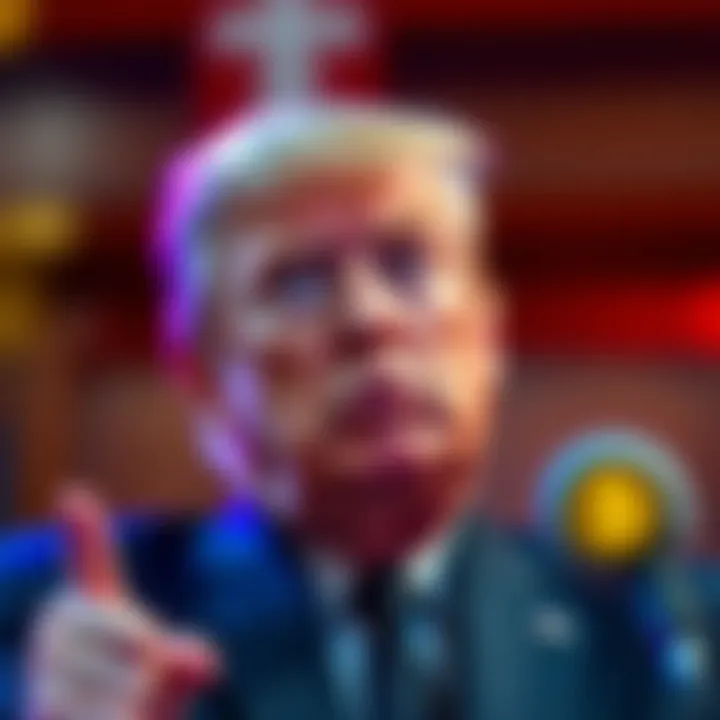 President Trump looking puzzled while discussing Binance's founder after issuing a pardon.