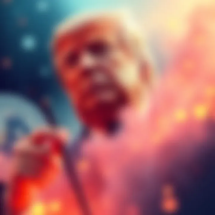 Announcement of Trump's USD1 stablecoin launch on Kucoin with zero-fee minting and a 1:1 peg to USD, showcasing trust in cryptocurrency.