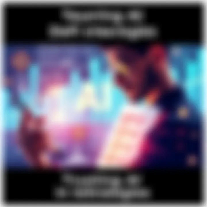 Illustration showing a person analyzing a digital financial graph with AI elements and a checklist, symbolizing trust in AI-driven decentralized finance strategies