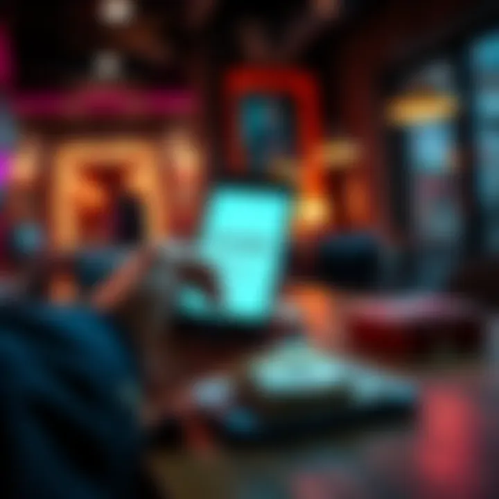 Person holding phone displaying Trust Wallet with cash on the table