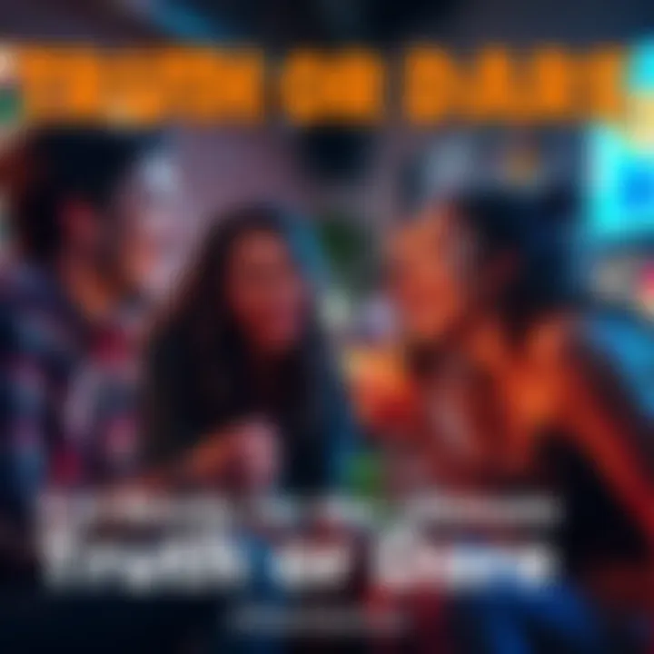 People playing Truth or Dare Group of friends laughing while playing Truth or Dare game