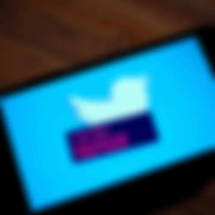 Twitter logo displayed on a smartphone screen showing an error message indicating login and feed issues