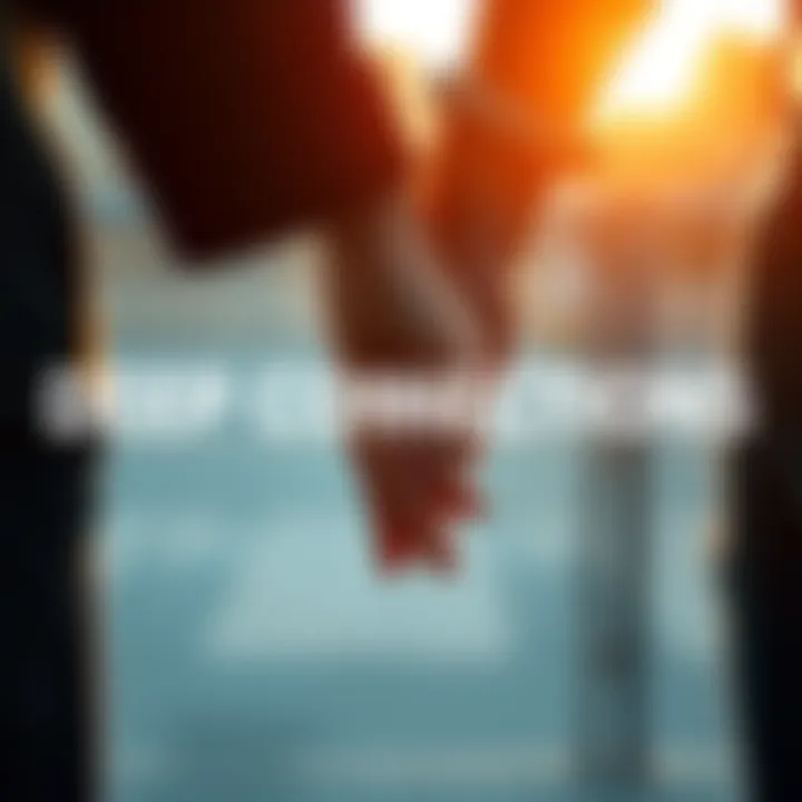 Two people connecting A close-up of two people holding hands, symbolizing deep connections and relationships.