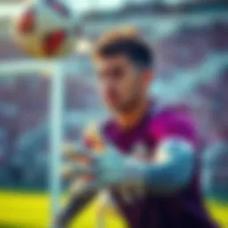 U23 Team Seeks Budget Goalkeeper A young soccer goalkeeper in action, preparing to save a shot during practice. The player is focused and determined, wearing a jersey and goalie gloves.