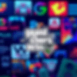 Unacademy logo alongside PW branding, symbolizing their support before the launch of GTA VI, with a backdrop of gaming icons.