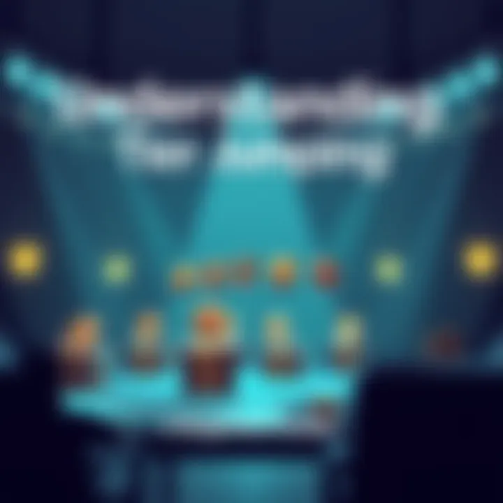 A simple graphic showing tiers with badges and parcels representing tier jumping.