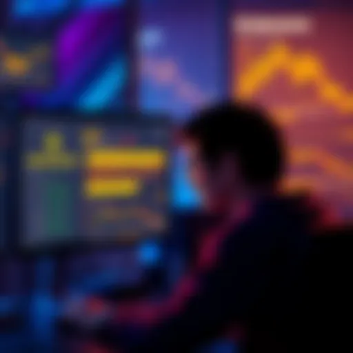 A person looking at a computer screen with Binance messages, trying to understand crypto trading communications.
