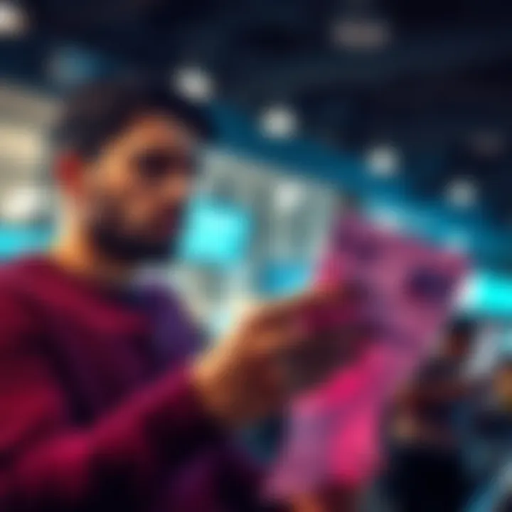 A consumer examining a bill with an additional fee highlighted in red, looking concerned about the impact on their finances.