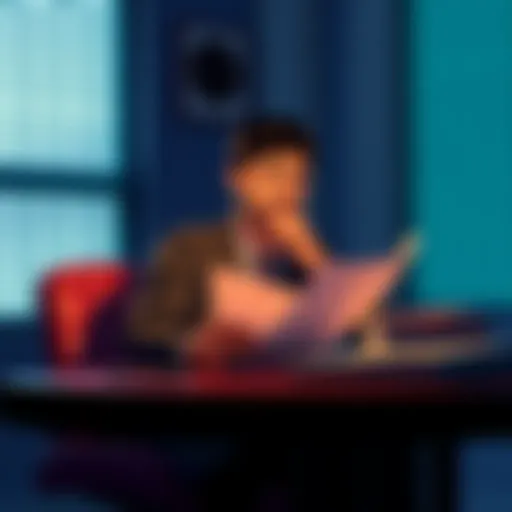 Understanding Permanent Appeals A person sitting at a desk, looking at papers with a thoughtful expression, symbolizing the process of appealing a decision.