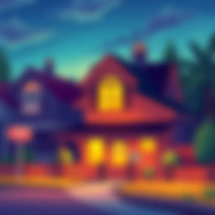 Illustration showing a house with increasing rent signs during an SRB event, highlighting the changes in rent boosts.