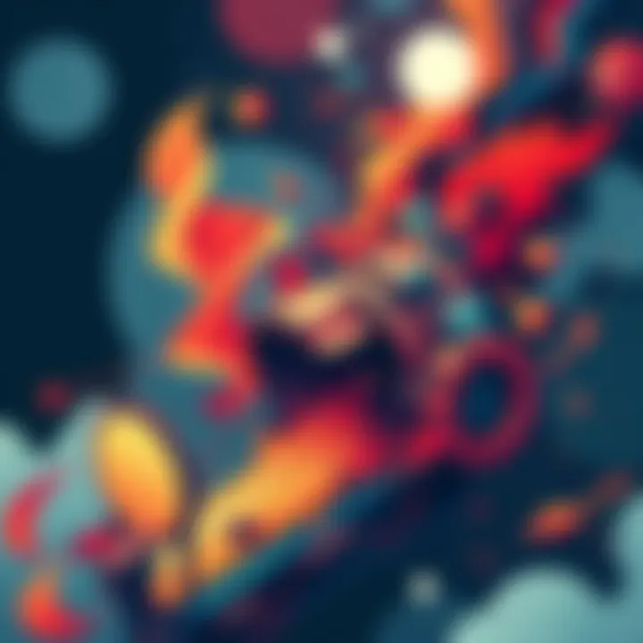 A thought-provoking illustration depicting abstract elements representing complexity in societal events