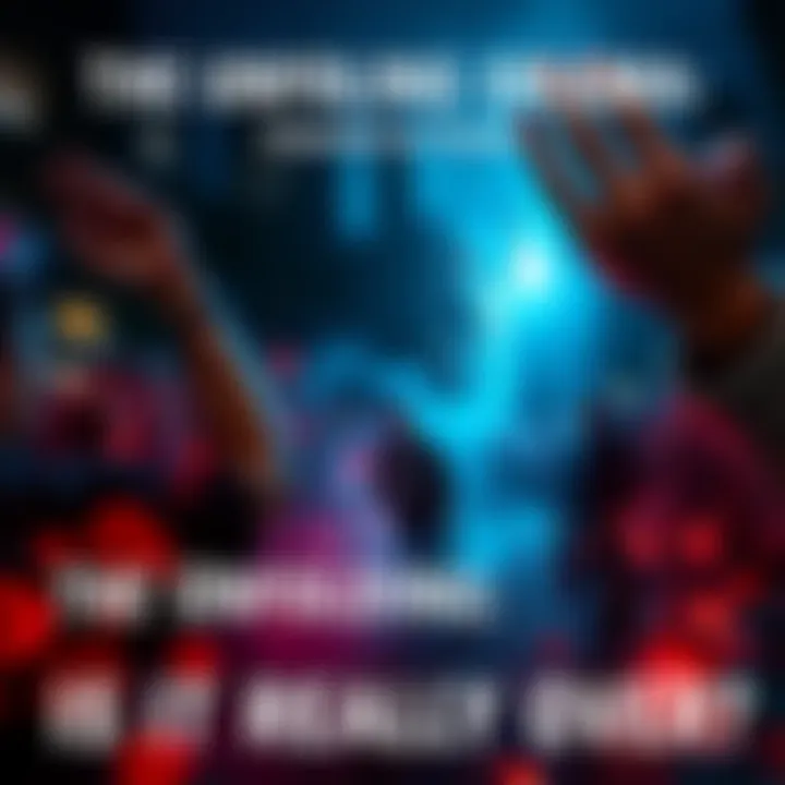 A dramatic scene depicting uncertainty and intrigue in current events