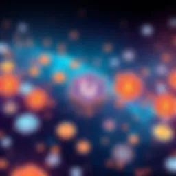 An illustration showing the integration between Unichain and Chainlink, with blockchain symbols connected to various decentralized applications, highlighting improved connectivity