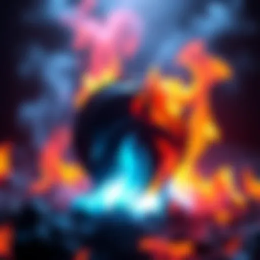 Visual representation of the Uniswap logo with flames indicating the buyback and burn process for UNI tokens