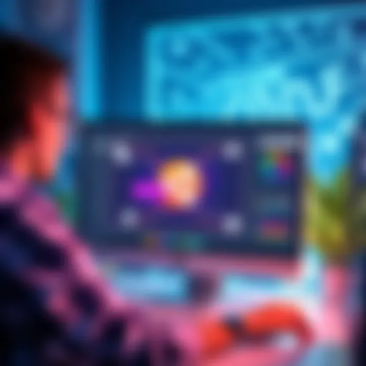 A developer working with Unity software and the Claude Code plugin on a computer screen, showcasing the integration in action.