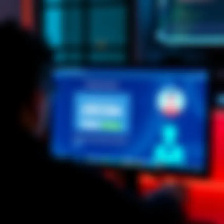 A person looking at a computer screen showing the process of unlinking Facebook from an account. The screen displays options for phone or email login.
